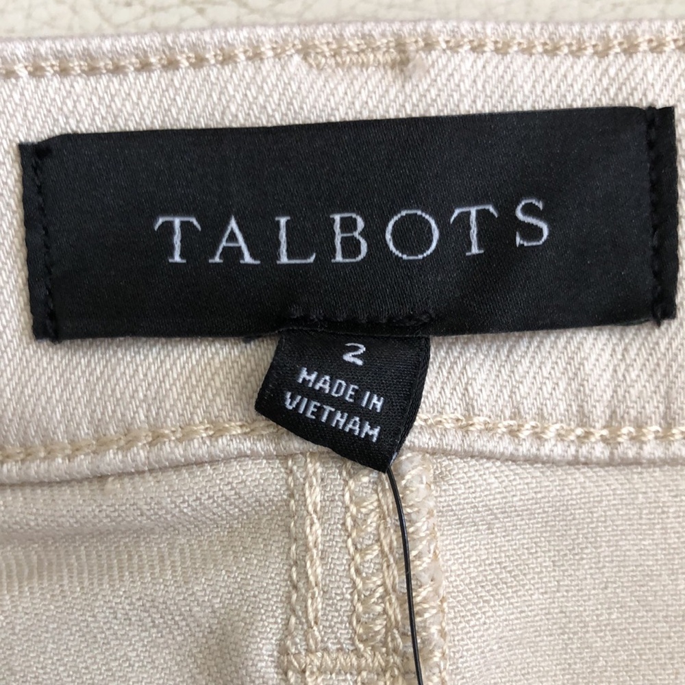 Talbots NWT light khaki denim pencil skirt - Picture 9 of 10